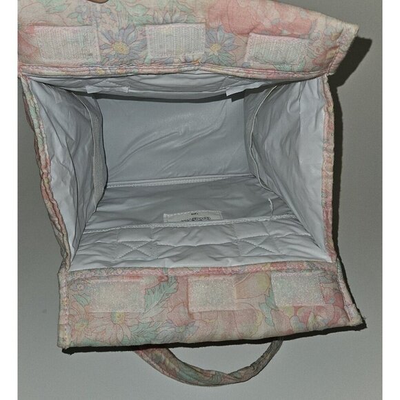 VTG Baby Connection Soft Style Pink Floral Diaper Bag Small 11x9 Green Blue READ - Picture 8 of 15